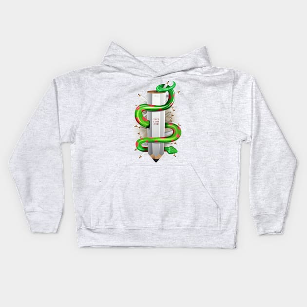 Of Snakes & Bones Kids Hoodie by TheophilusMarks